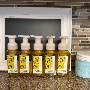 Kitchen Lemon Cleansing Gel Hand Soap Bath and Body Set of 5